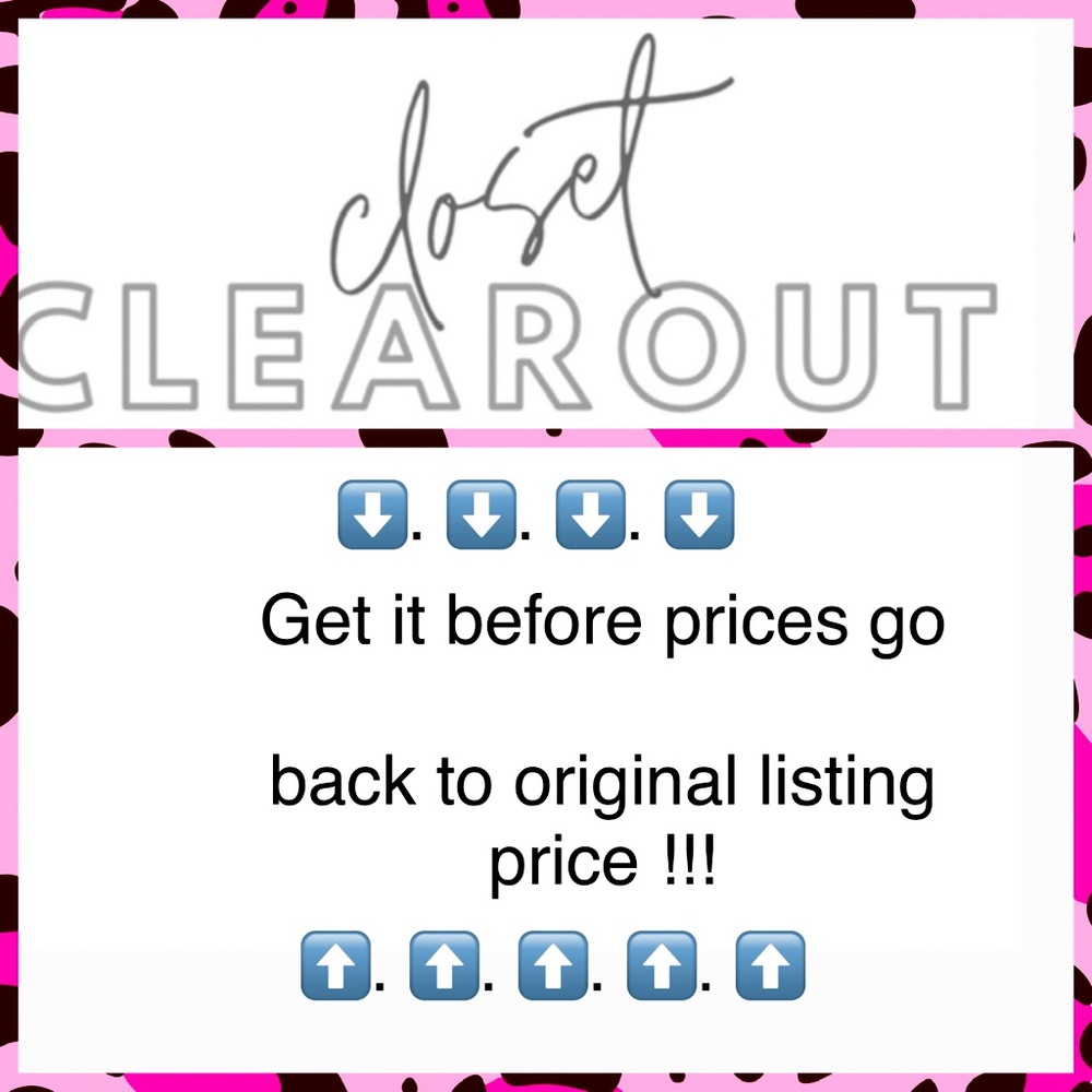 SEPTEMBER CLOSET CLEAR OUT!